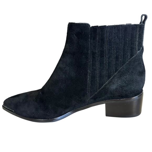 Marc Fisher MLYommi black suede leather booties  pull on size 7 - Picture 14 of 16